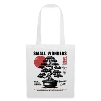 Bonsaï Petites merveilles Esthétique japonaise - Sac en tissu - blanc - Devant