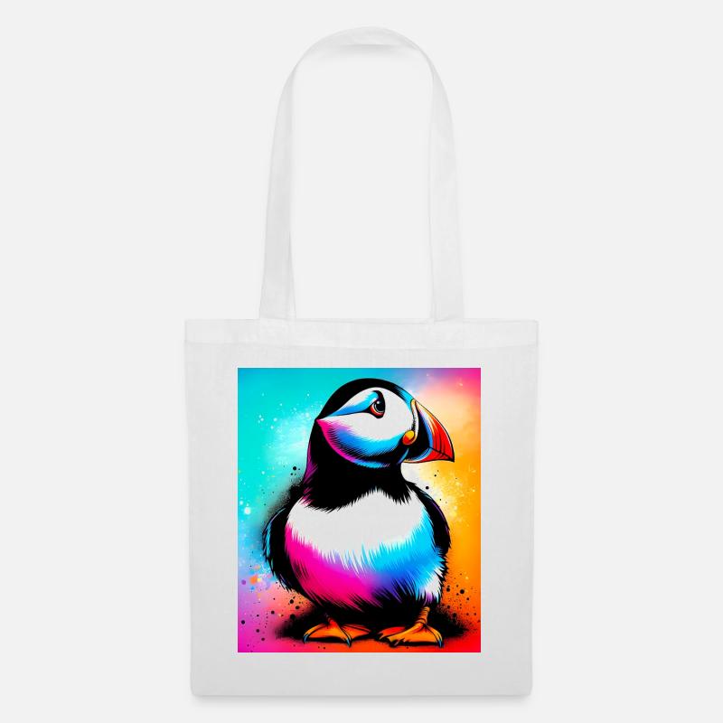 macareux - Sac en tissu - blanc