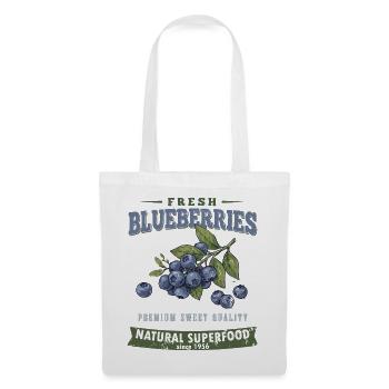 Chemise Blaubeer vintage, style myrtille douce - Sac en tissu - blanc - Devant