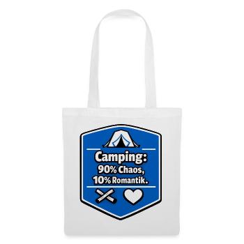 Camping en camping-car - Sac en tissu - blanc - Devant