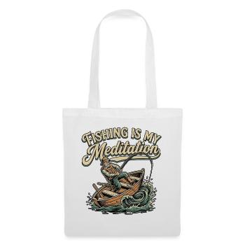 Méditation extrême de pêcheur - Sac en tissu - blanc - Devant