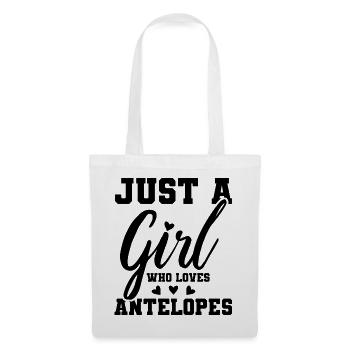 Juste une fille qui aime les antilopes - Sac en tissu - blanc - Devant