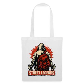 Street Legends Pullover Hoodie Motif - Tote Bag - white - Front