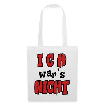 Ich war`s nicht! - Ich wars nicht - Stoffbeutel - Weiß - Vorne