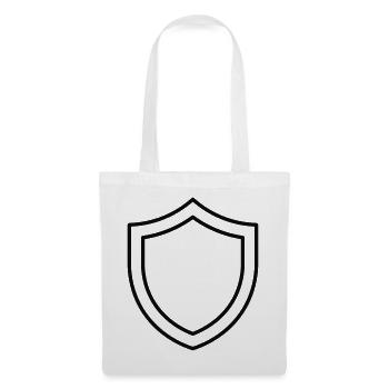 Sicherheitsschildlinien-Symbol - Stoffbeutel - Weiß - Vorne
