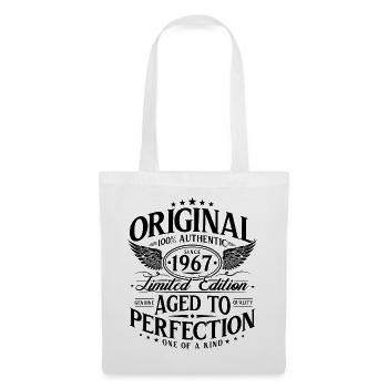Original 1967 Jahrgang Vintage Geburtstag Geschenk - Stoffbeutel - Weiß - Vorne