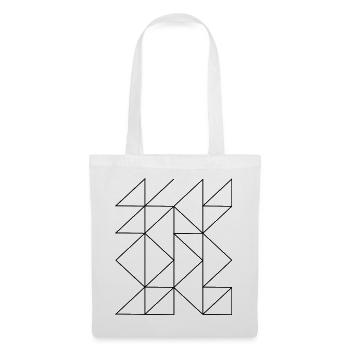 Geometrische Linienzusammensetzung - Stoffbeutel - Weiß - Vorne