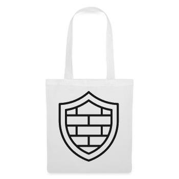 Firewall-Schildlinien-Symbol - Stoffbeutel - Weiß - Vorne