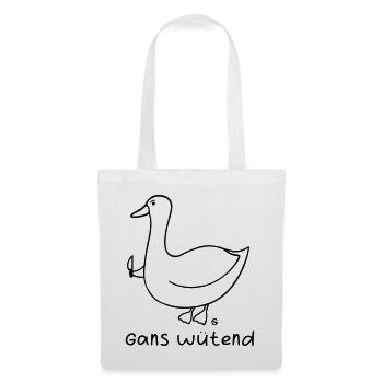 Gans wütend 2 - Stoffbeutel - Weiß - Vorne