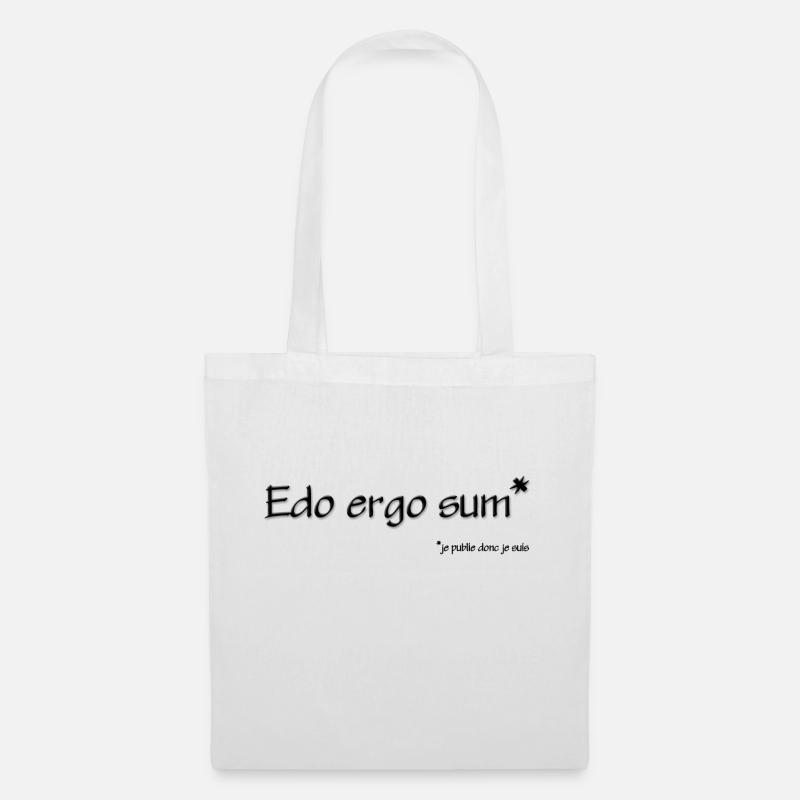 edo_ergo_sum - Stoffbeutel - Weiß