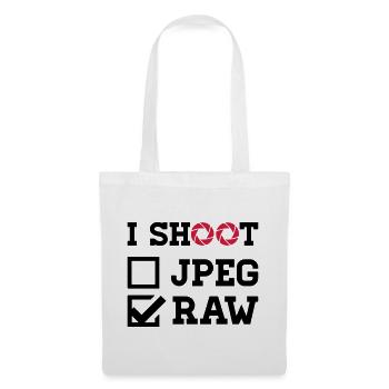 I Shoot – Fotografie Kamera Fotograf - Stoffbeutel - Weiß - Vorne