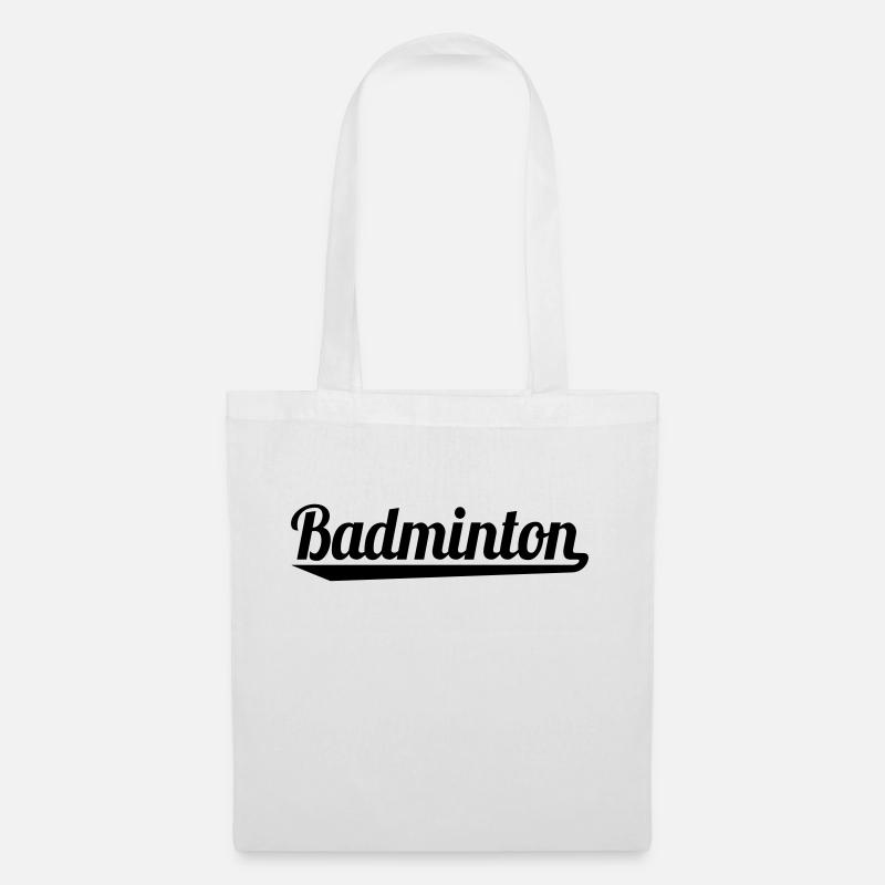 badminton - Stoffbeutel - Weiß