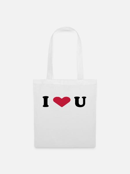 i heart you - Stoffbeutel - Weiß