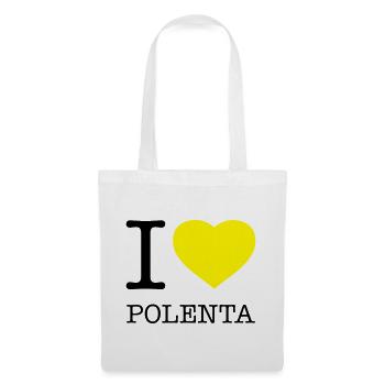 I LOVE POLENTA Mais - Stoffbeutel - Weiß - Vorne