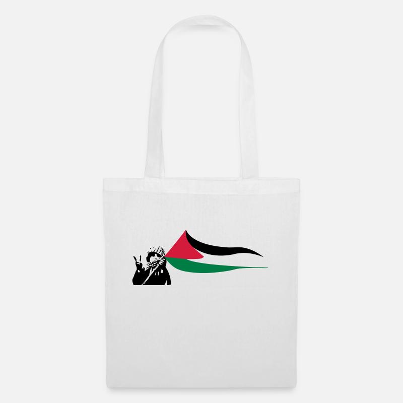 Free Palestine - Stoffbeutel - Weiß