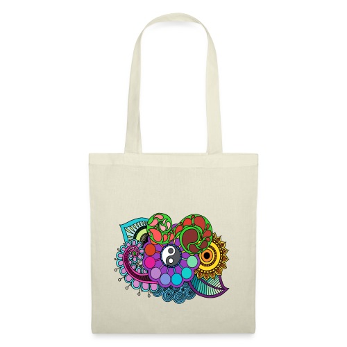 Coloured Nature Mandala - Tote Bag