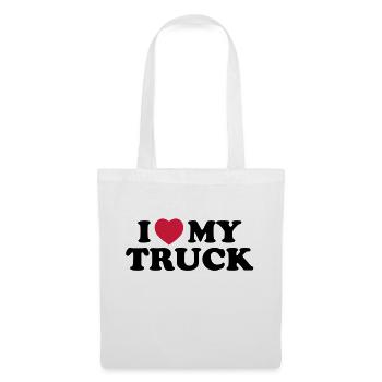 I love my truck - Stoffbeutel - Weiß - Vorne