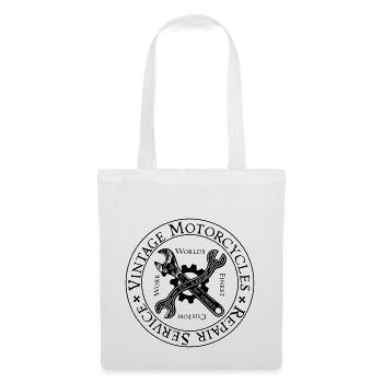 Vintage Motorcycles Repair Service - Sac en tissu - blanc - Devant
