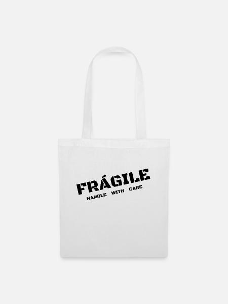 FRÁGILE - Stoffbeutel - Weiß