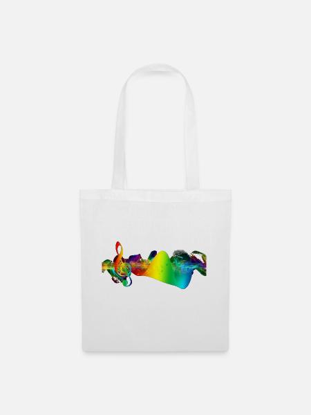 music - Tote Bag - white