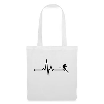 Ski heartfelt - Tote Bag - white - Front