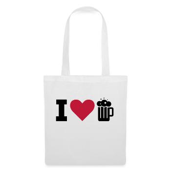 I LOVE BEER / I LOVE BEER - Tote Bag - white - Front