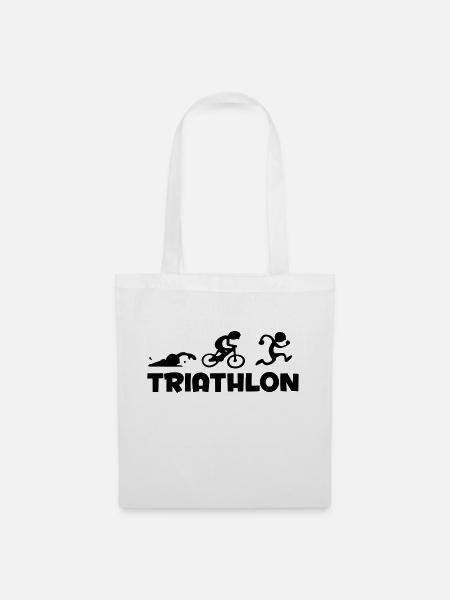 triathlon - Stoffbeutel - Weiß