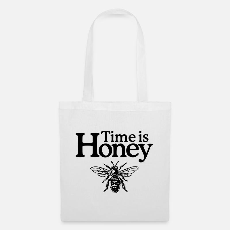Time is Honey - Stoffbeutel - Weiß