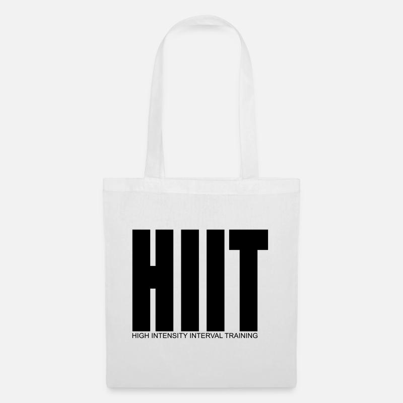 HIIT (High Intensity Interval Training) shirt - Tote Bag - white