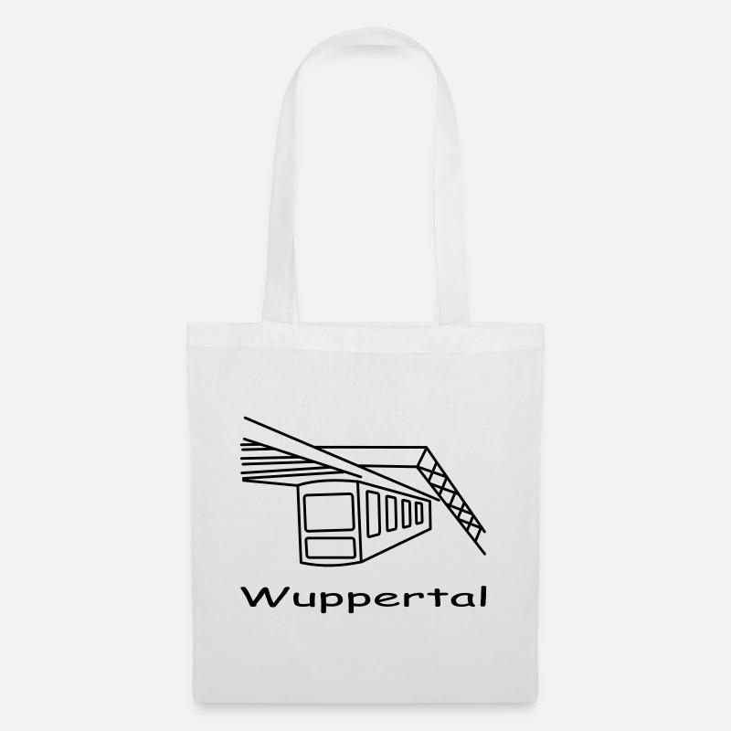 schwebebahn wuppertal - Stoffbeutel - Weiß