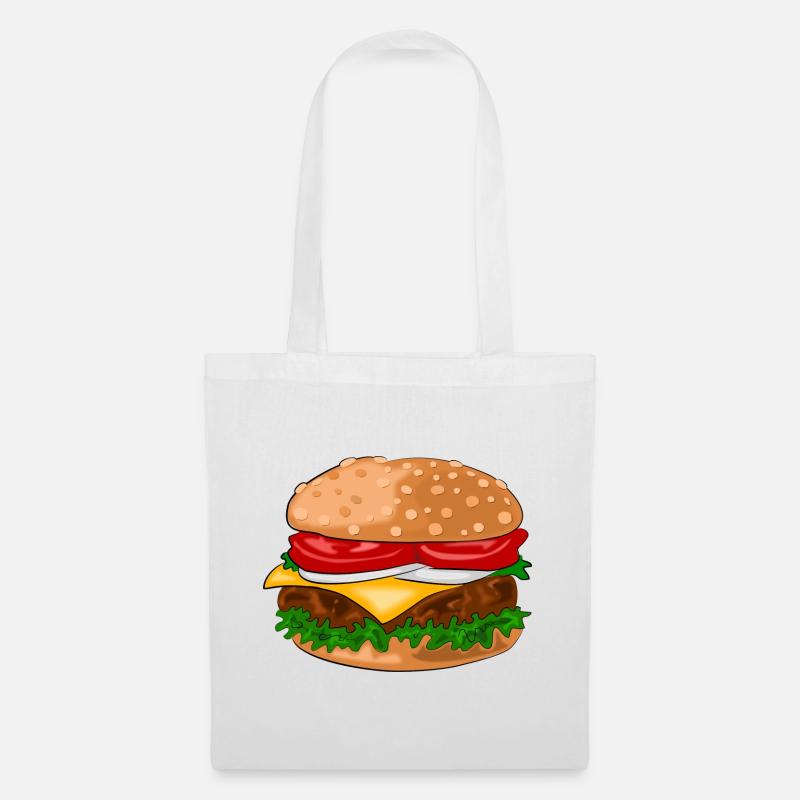 Hamburger - Stoffbeutel - Weiß