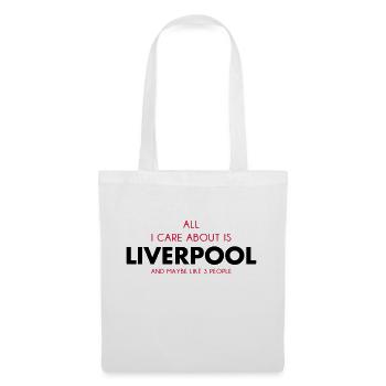 all i care about is liverpool - Tote Bag - white - Front