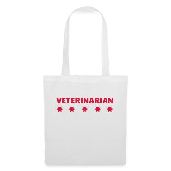 Vétérinaire / Animal / Travail / Métier / Job - Sac en tissu - blanc - Devant