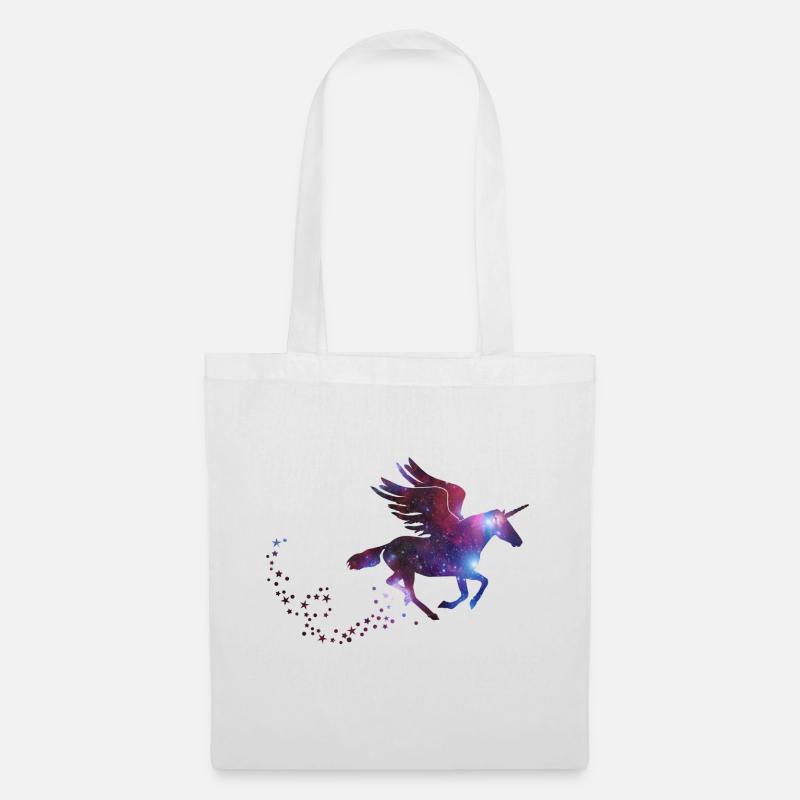 Unicorn Galaxy - Galaxie Einhorn - Stoffbeutel - Weiß