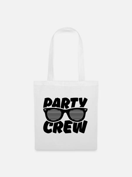 party crew - Stoffbeutel - Weiß