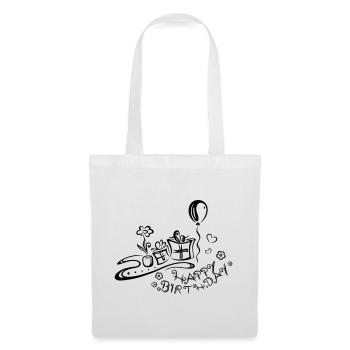 Happy Birthday motif, Congratulations - Tote Bag - white - Front