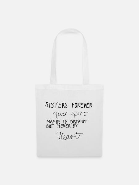 Sisters forever! - Stoffbeutel - Weiß