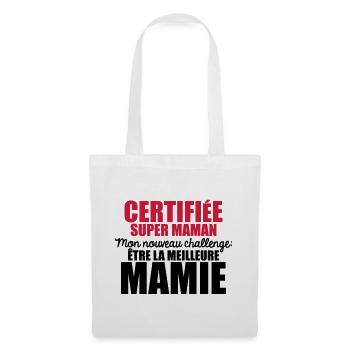nouveau challenge être la meilleure mamie - Sac en tissu - blanc - Devant