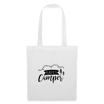 Campeur heureux - Sac en tissu - blanc - Devant