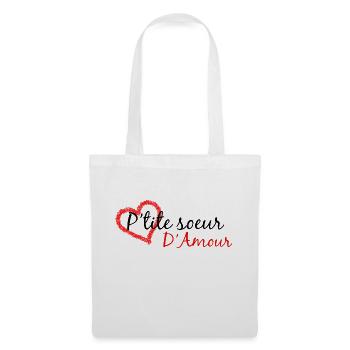 Petite soeur d'amour - Sac en tissu - blanc - Devant