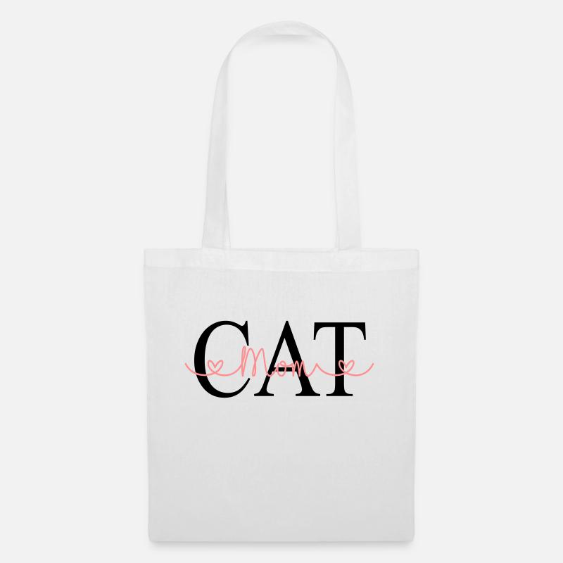 Catmom - Stoffbeutel - Weiß