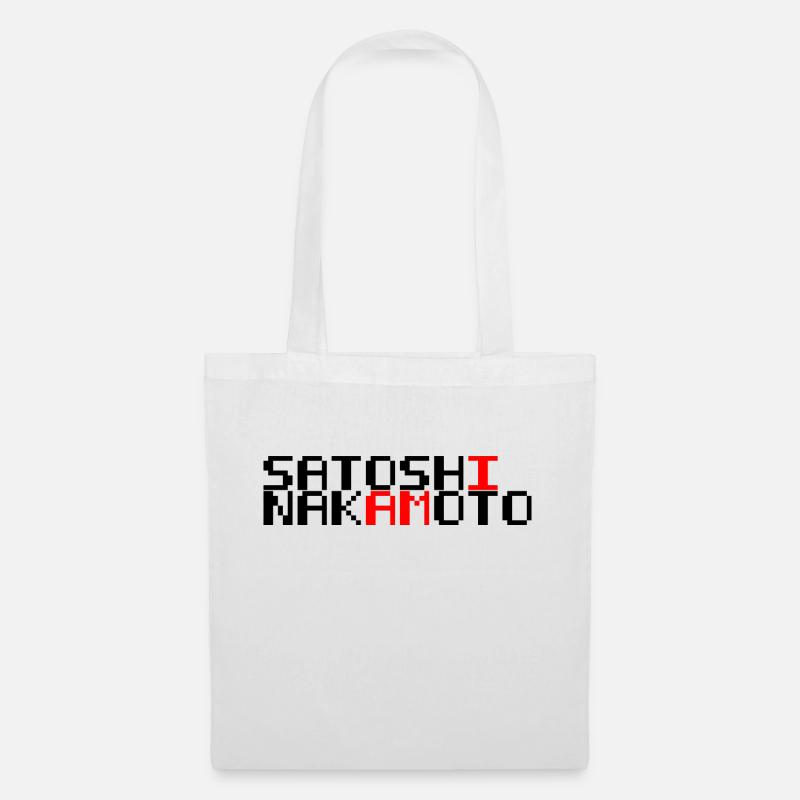 I am Satoshi Nakamoto - Bitcoin - Stoffbeutel - Weiß
