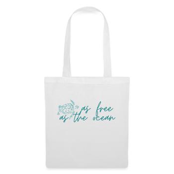 As Free as the ocean - Tote Bag - white - Front