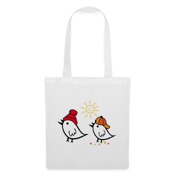 Spring, Sun, Sparrow - Tote Bag - white - Front