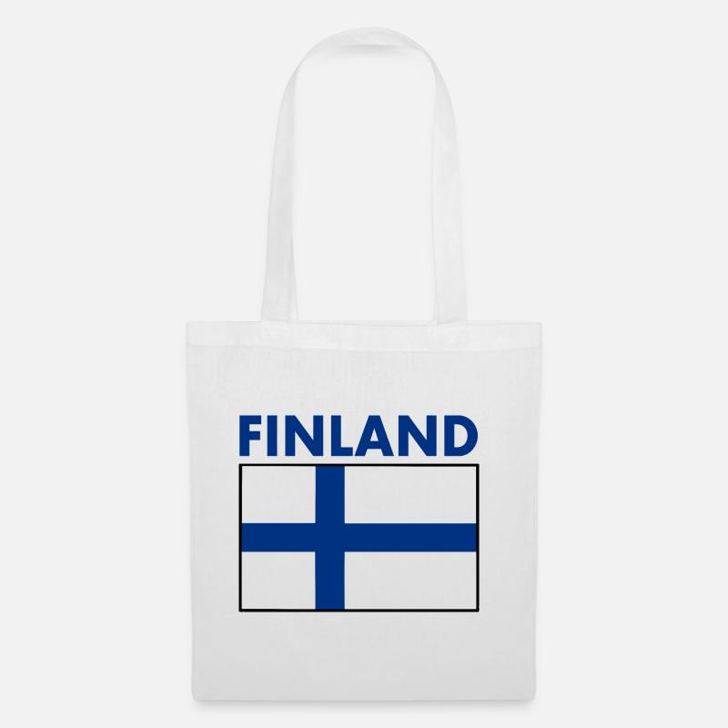 Finnland - Stoffbeutel - Weiß