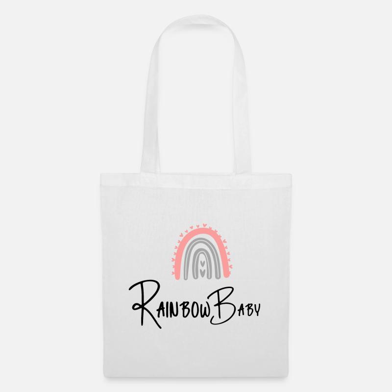 Rainbow Baby - Stoffbeutel - Weiß
