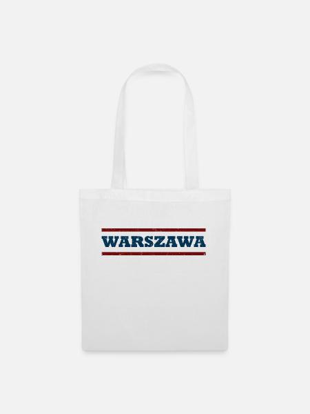 Warschau - Stoffbeutel - Weiß