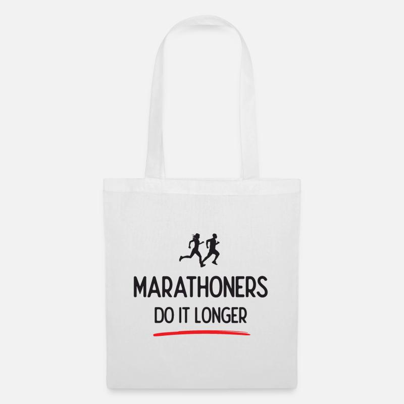 Marathoners Do It Longer - Tote Bag - white