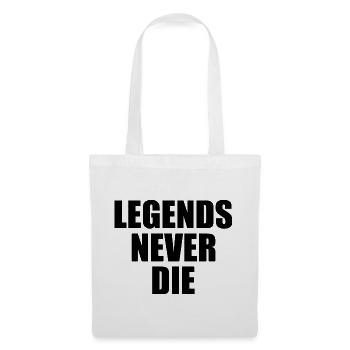 Legends never die - Stoffbeutel - Weiß - Vorne