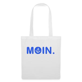 Moin - Guten Morgen - Nordsee - Ostsee - Anker - Stoffbeutel - Weiß - Vorne